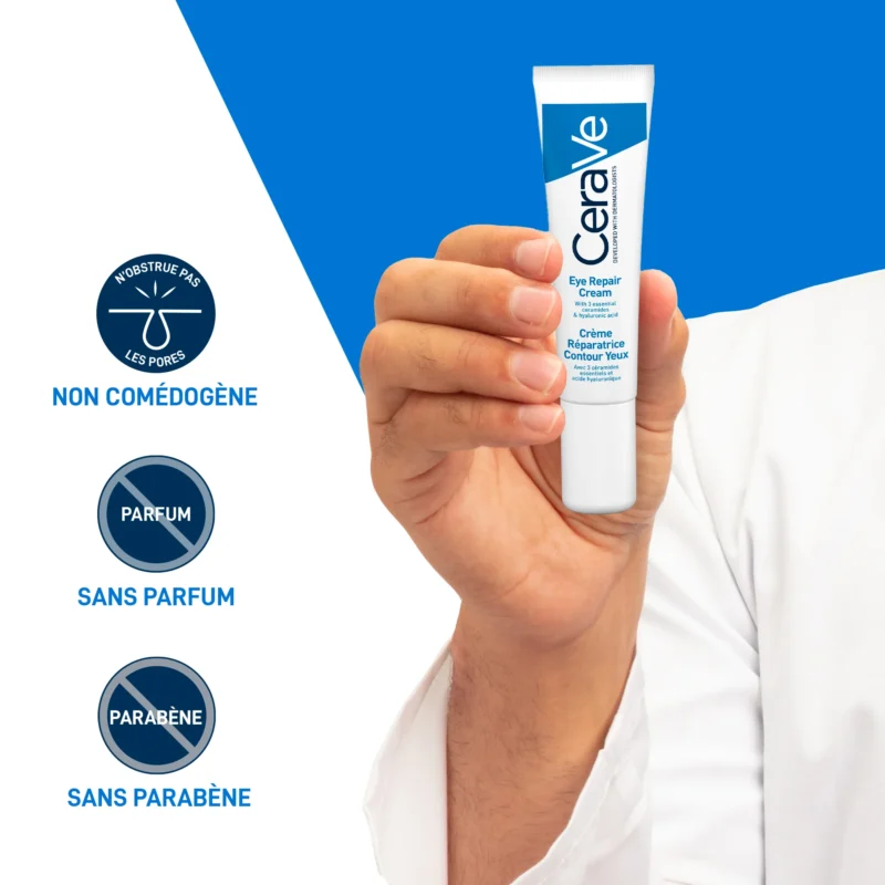 Cerave crème réparatrice yeux anti-cernes et anti-poches 14ml – Image 3