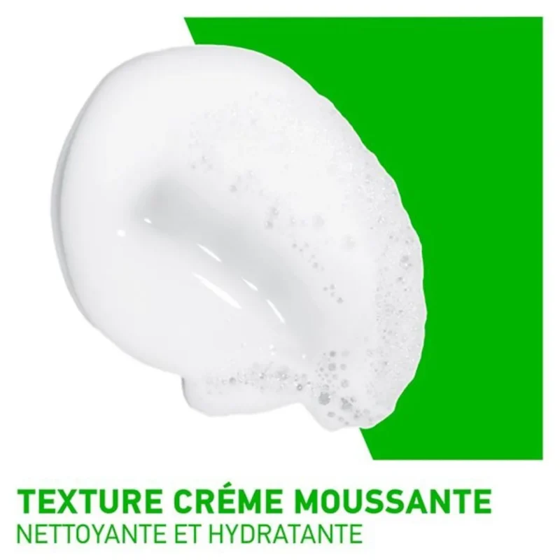 Cerave crème moussante nettoyante hydratante peau normale à sèche 236ml – Image 2