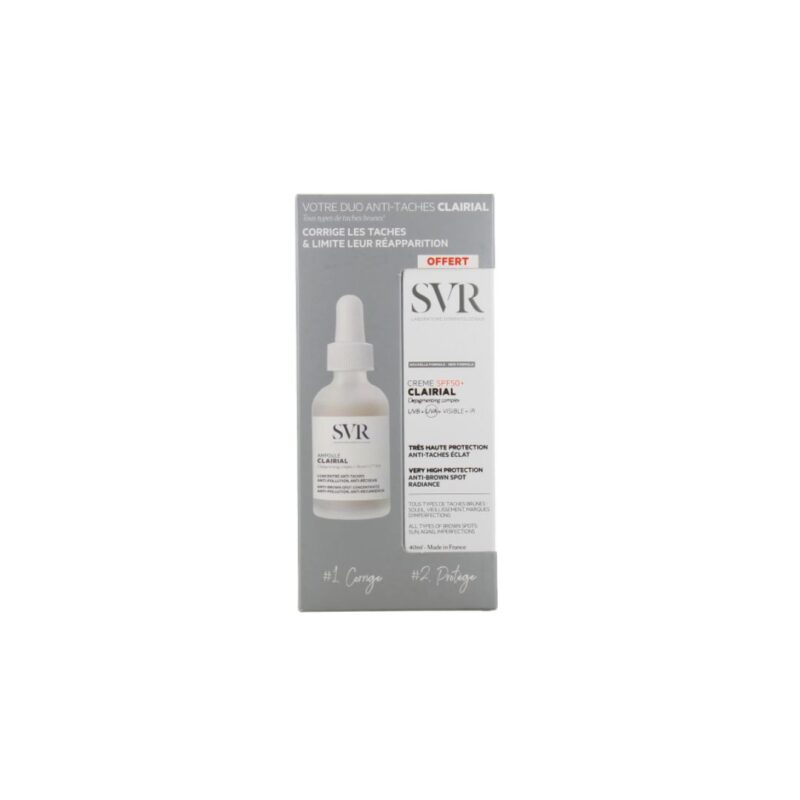 SVR clairial ampoule anti taches 30ml+ clairial creme spf50+ 40ml offert