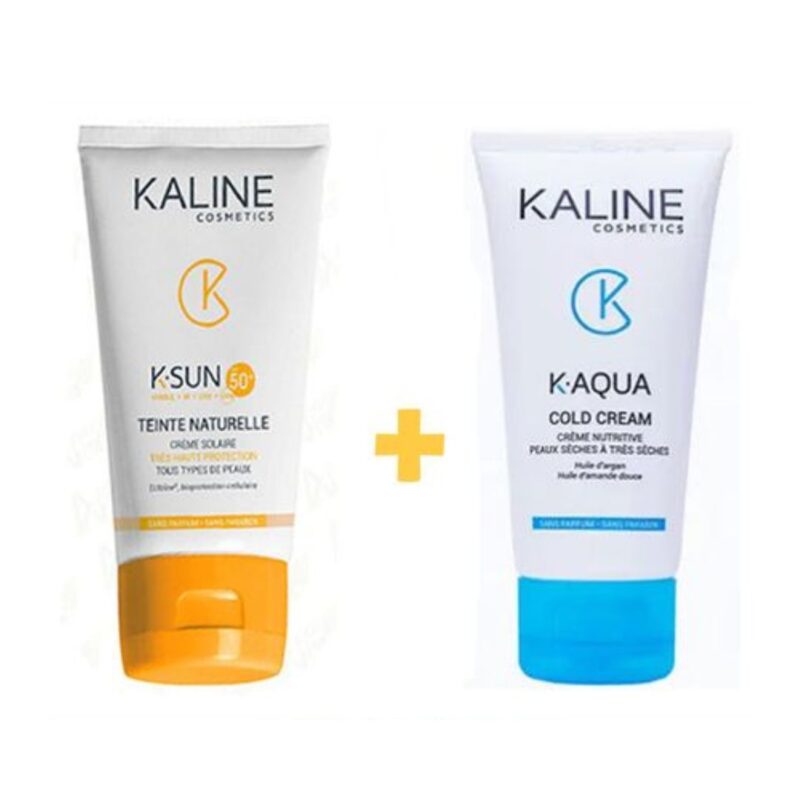Kaline Ecran Solaire teinte naturelle spf50 50 ml + Cold Cream 50ml