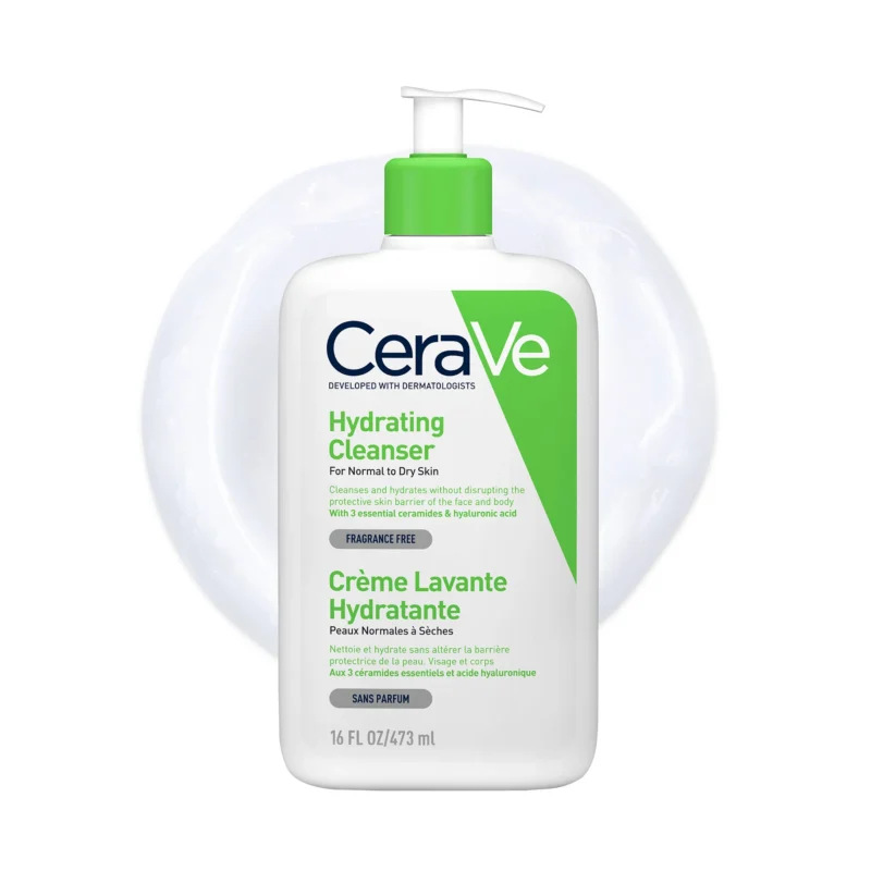 Cerave crème lavante hydratante peau normale à sèche 473ml