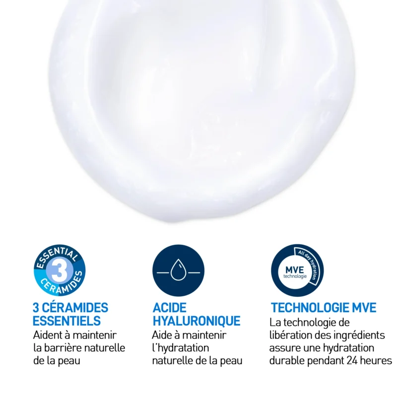 Cerave crème lavante hydratante peau normale à sèche 473ml – Image 4
