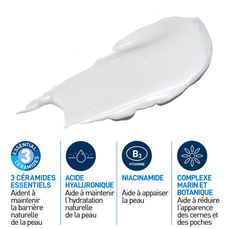 Cerave crème réparatrice yeux anti-cernes et anti-poches 14ml – Image 2