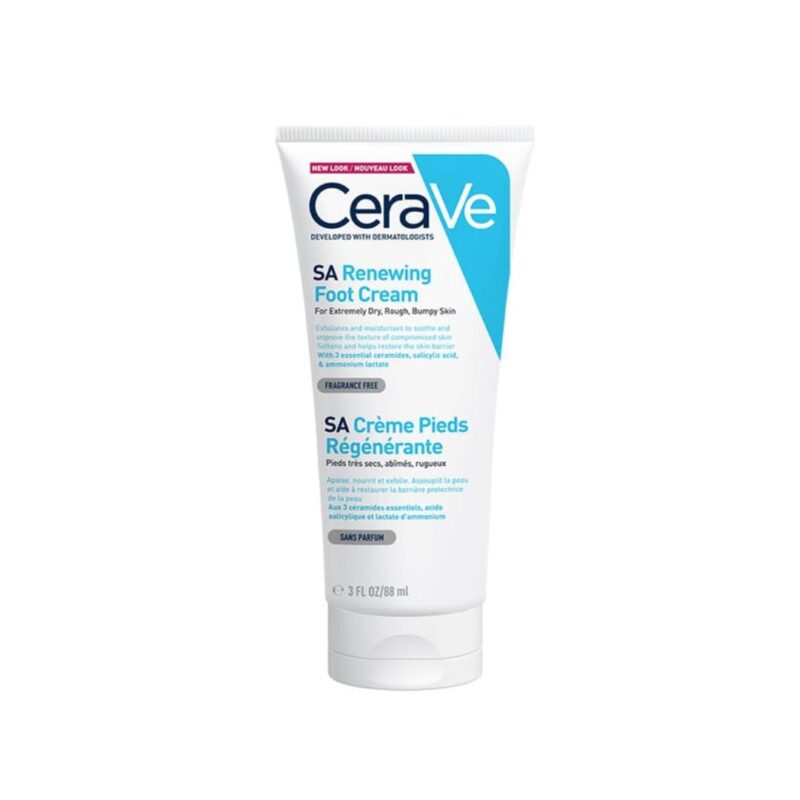 Cerave sa crème régénérante pieds très secs et abîmés 88ml