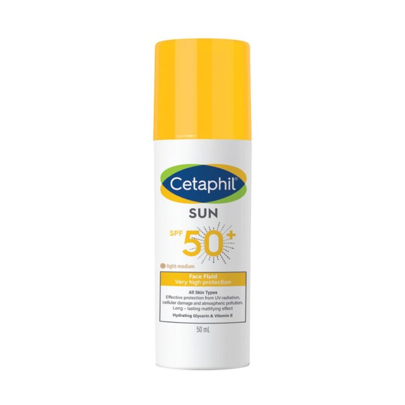 Cetaphil sun face fluide teinte spf50+ 50 ml