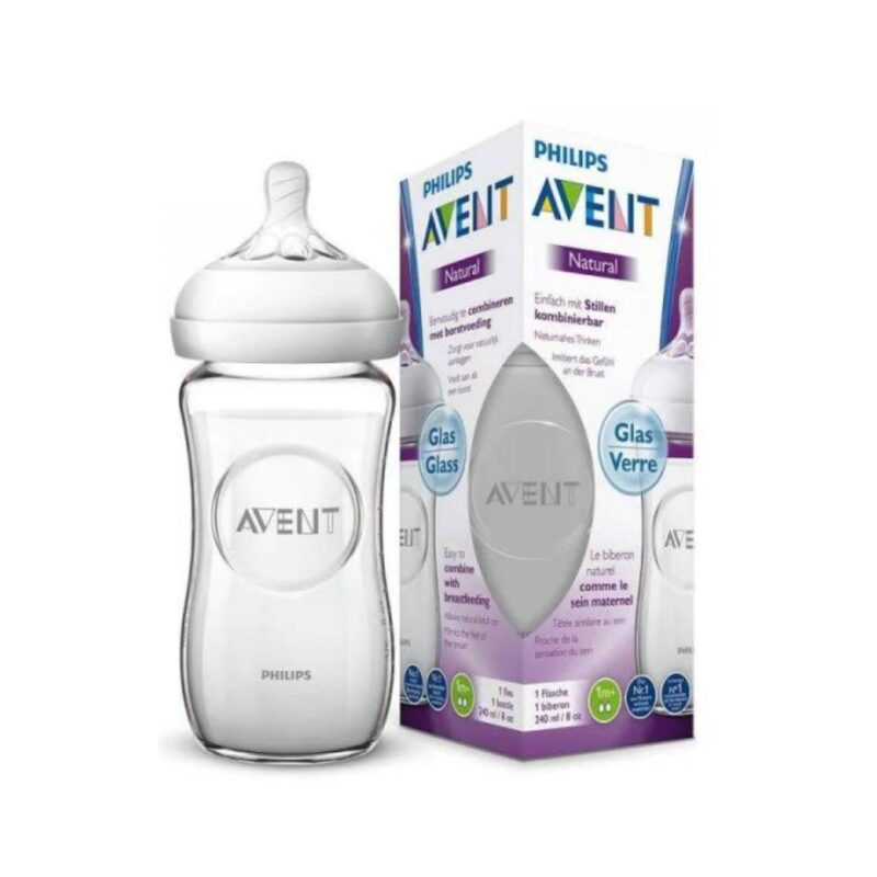 Avent biberon natural en verre 240 ml