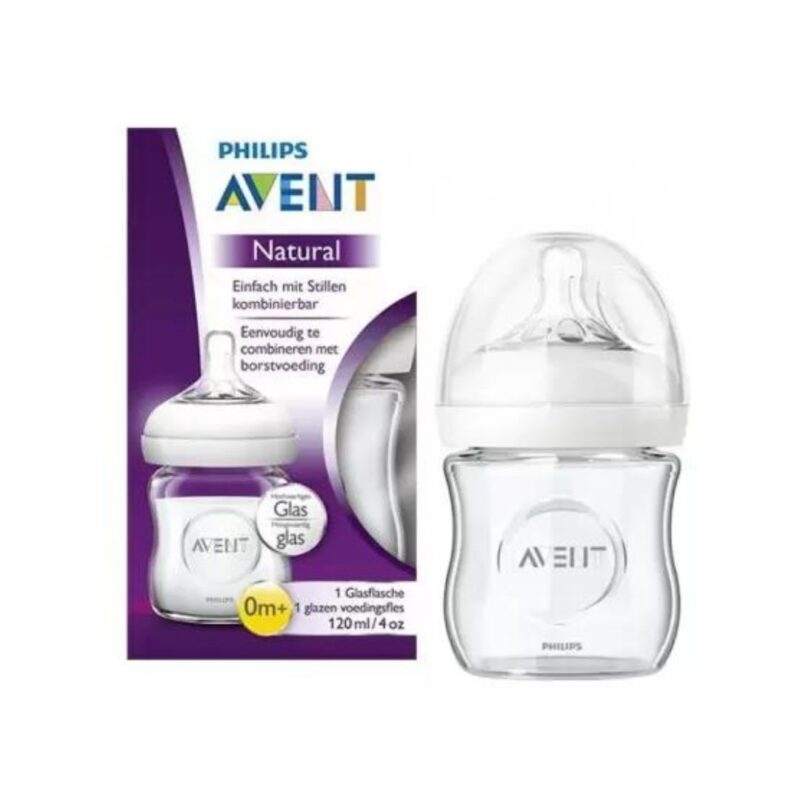 Avent biberon natural en verre 120 ml